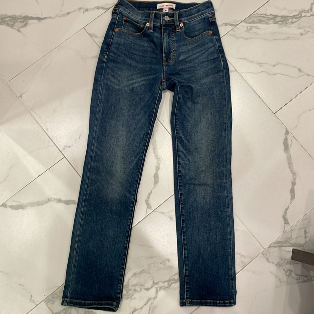 Lucky Brand Zoe high rise straight jean regular length